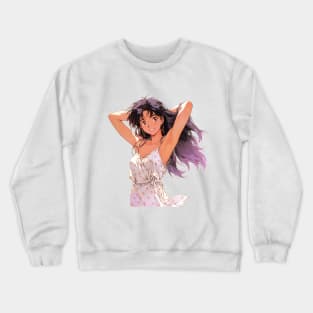 Misato Katsuragi Neon Genesis Evangelion Retro Style Crewneck Sweatshirt